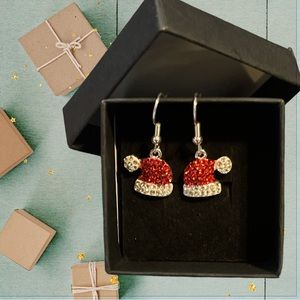 New Cute Santa Hat Earrings
